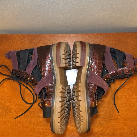 Free People Mandi Boot Sandals Brown Size EU 37 - US 7 NWOT - Picture 16 of 16